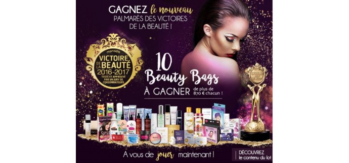 Les Victoires de la Beauté: 10 Beauty Bags à gagner