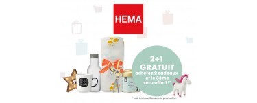 HEMA: [Idées de cadeaux de Noël 2016] 2 articles achetés = un 3ème offert