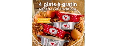 Françoise Saget: 4 mini plats à gratin en cadeau pour toute commande