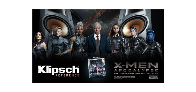 Son-Vidéo: -10% sur une sélection d'enceintes Klipsch + 1 BluRay de X-men Apocalypse offert