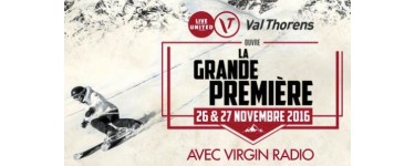 Virgin Radio:  3 week-ends pour 2 personnes à Val Thorens à gagner