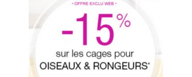 Truffaut: 15% d'économie sur les cages à oiseaux et rongeurs