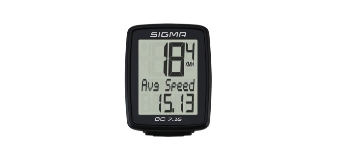 Alltricks: Le compteur de vélo Sigma BC 7.16 sans fil à 31,46€ au lieu de 34,95€