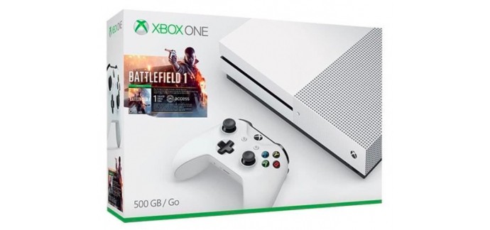 Rue du Commerce: Xbox One S 500 Go + Battlefield 1 à 249€ via les applis ou le site mobile