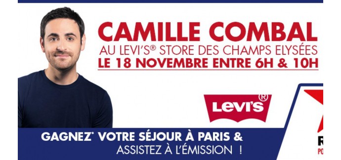 Virgin Radio: 5 séjours à Paris pour assister à l'émission radio de Camille Combal à gagner