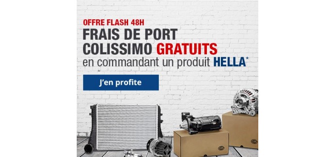 Oscaro: Frais de port Colissimo gratuits pour l'achat d'un produit HELLA