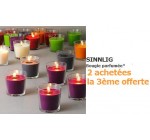 IKEA: 2 bougies parfumées SINNLIG achetées = la 3ème offerte