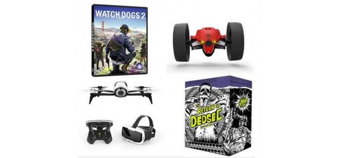 Ubisoft Store: 60 drones Parrot ("Bebop 2 FPV" & "Jumping Race") et des jeux watch dogs 2