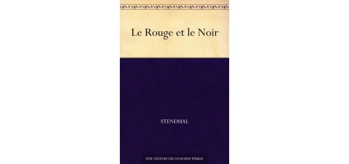 Amazon: "Le Rouge et le Noir" de Stendhal au format Kindle offert