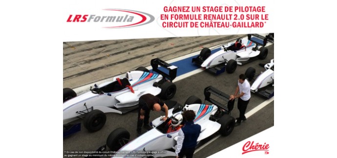 Chérie FM: Un stage de pilotage sur Formule Renault 2.0 à gagner