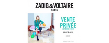 Zadig & Voltaire: [Vente privée] jusqu'à -50% sur une sélection d'articles