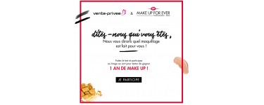 Veepee: Tentez de gagner 1 an de maquillage avec Make Up For Ever