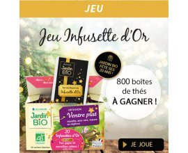 Jardin BiO': 20 lots comprenant 2 mugs et 40 boîtes de thés et infusions bio