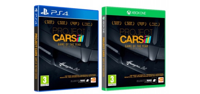 Zavvi: Jeu Project Cars - édition jeu de l'année sur PS4 ou Xbox One à 22,45€