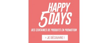 Cache Cache: Happy 5 Days : jusqu'à -50% sur une sélection d'articles + -10% supplémentaires