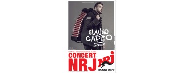 NRJ: 2 places pour le concert de Claudio Capéo à la Cigale le 06/12 à gagner