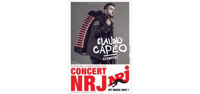 NRJ: 2 places pour le concert de Claudio Capéo à la Cigale le 06/12 à gagner