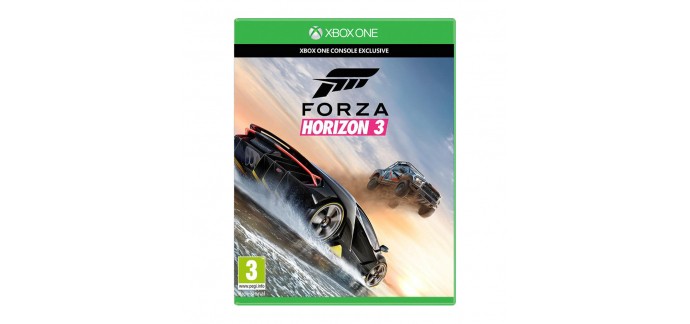 TopAchat: Le jeu vidéo Forza Horizon 3 sur Xbox One à 29,90€ au lieu de 49,90€