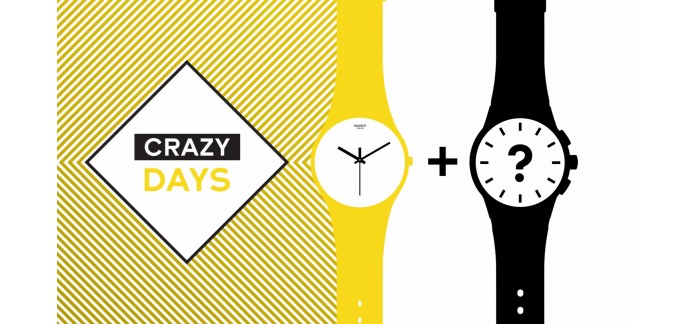 Swatch: Crazy Days : la 2ème montre à 25€