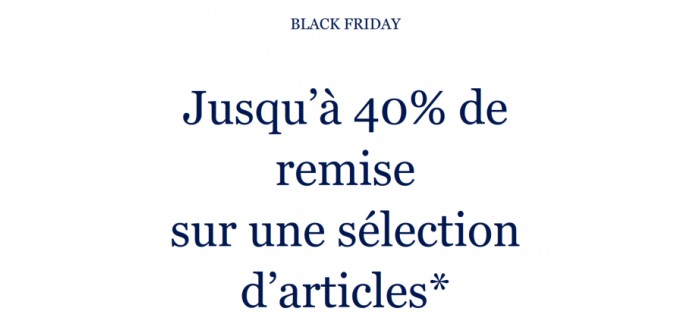 Tommy Hilfiger : [Black Friday] -40% sur une sélection de vêtements homme femme et enfant