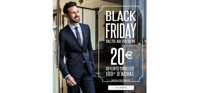 Father & Sons: Black Friday : 20€ offerts tous les 100€ d'achat