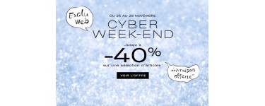 Galeries Lafayette: Cyber Week-End : jusqu'à -40% sur une sélection d'articles
