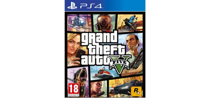 Cdiscount: Jeu GTA V sur PS4 à 23,63€