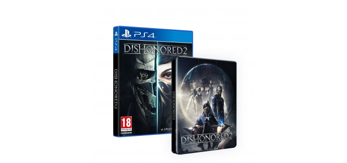 Amazon: Dishonored 2 avec Steelbook  sur PS4 et Xbox One à 47,99€