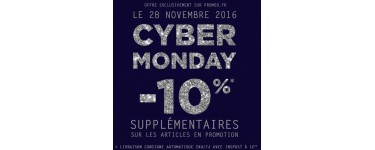Promod: [Cyber Monday] -10% supplémentaires sur les articles en promotion