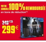 Auchan: Console PS4 Slim 1To + Uncharted 4 100% remboursée en bons de réduction