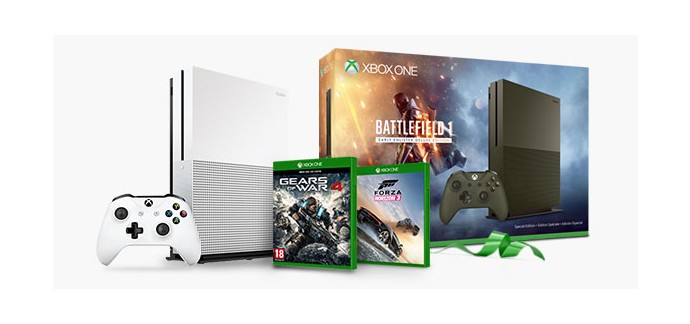 Microsoft: Un pack Xbox One S acheté = les jeux Gears of War 4 et Forza Horizon 3 offerts