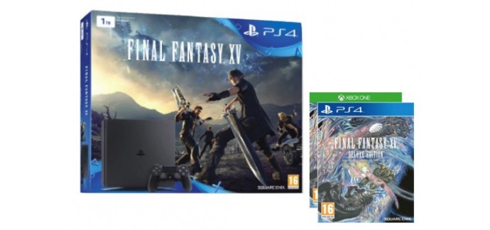 Jeux Vidéo and Co: 1 PS4 1To FF XV & 5 jeux FF XV Edition Deluxe à gagner