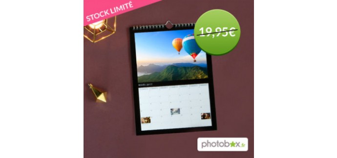 Wonderbox: [Exclu web] : un calendrier photo photobox offert pour toute commande