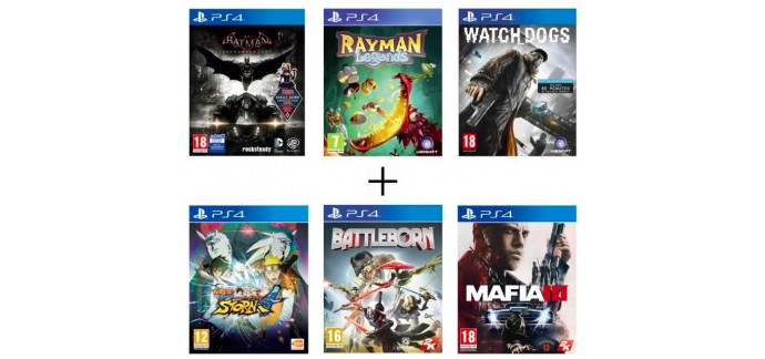 Cdiscount: Plusieurs packs de jeux PS4 en promo à partir de 89,99€ les 6 jeux