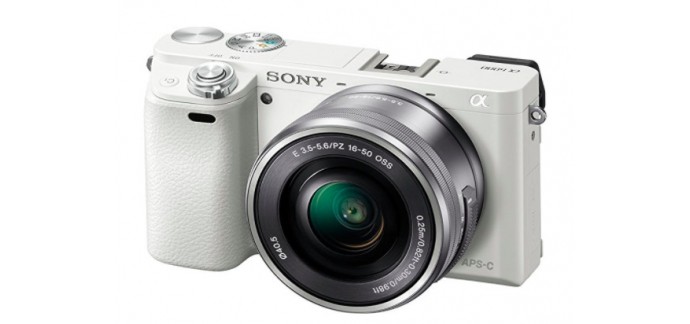 Amazon: Appareil Photo Numérique Hybride Sony ILC-E6000 24,3 Mpix à 597,24€