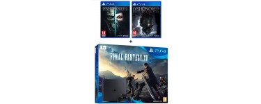 Cdiscount: PS4 Slim 1To + 3 jeux (Final Fantasy XV + Dishonored 1 & 2) à 349,99€