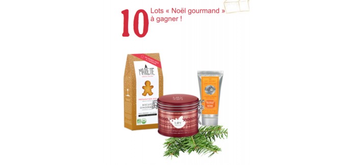 Le Couvent des Minimes: 10 lots "Noël Gourmand" avec Lov Organic et Marlette à gagner par tirage au sort