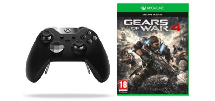 Fnac: 1 manette Xbox One Elite + le jeu Gears of War 4 à 99,99€