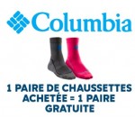Columbia: 1 paire de chaussettes Columbia achetée = 1 paire gratuite