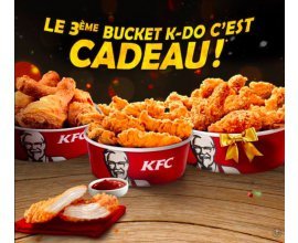 KFC: Pour 2 Buckets K-DO achetés = le 3ème Bucket K-DO offert