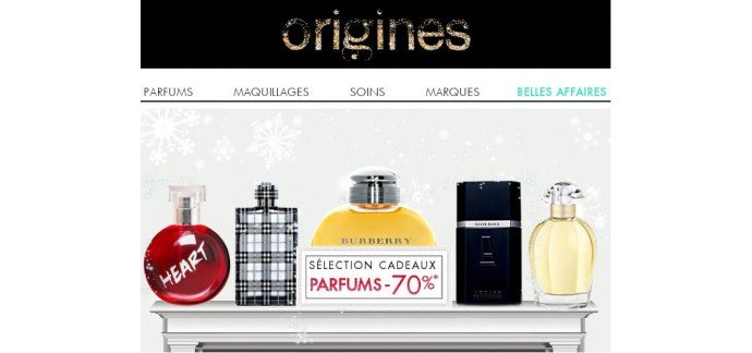 Origines Parfums: Jusqu'à -70% sur une sélection de parfums
