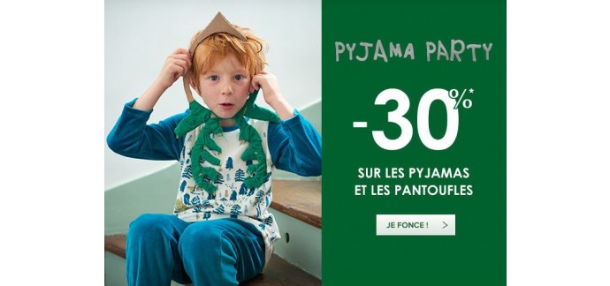 DPAM: Pyjama party : -30% sur les pyjamas et pantoufles