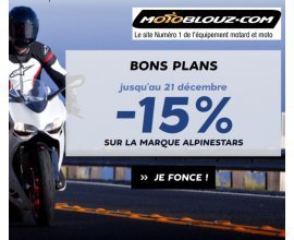 Motoblouz: 15% de réduction sur toute la marque italienne Alpinestars