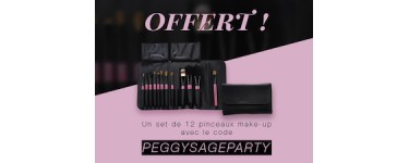 Peggy Sage: 1 set de 12 pinceaux make-up offert dès 30€ d'achat