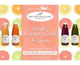Voici: 13 cures de 3 jours Detox Delight à gagner