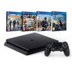 Amazon: Pack PS4 Slim + Final Fantasy XV + Watch Dogs 2 + GTA V + The Division à 349,99€