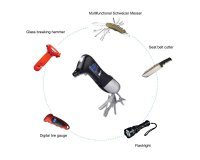 Amazon: Manomètre pneumatiques équipé de plusieurs outils indispensables à 2€