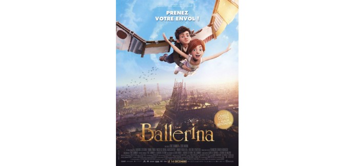 Cultura: 25 places de cinéma pour le dessin animé « Ballerina », 10 livres et 15 affiches