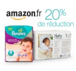 Amazon: 20% de réduction sur les couches