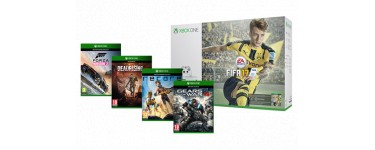 Microsoft: Offre Flash : Pack Xbox One S 500Go Fifa 17 + GoW4 et 3 autres jeux